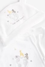 ست کلاه و سرهمی گلدوزی شده (۰تا یک ماه)Next - تصویر 3